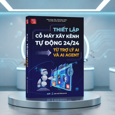 Sách Thiết lập cỗ máy xây kênh tự động 24/24 từ trợ lý AI và AI Agent